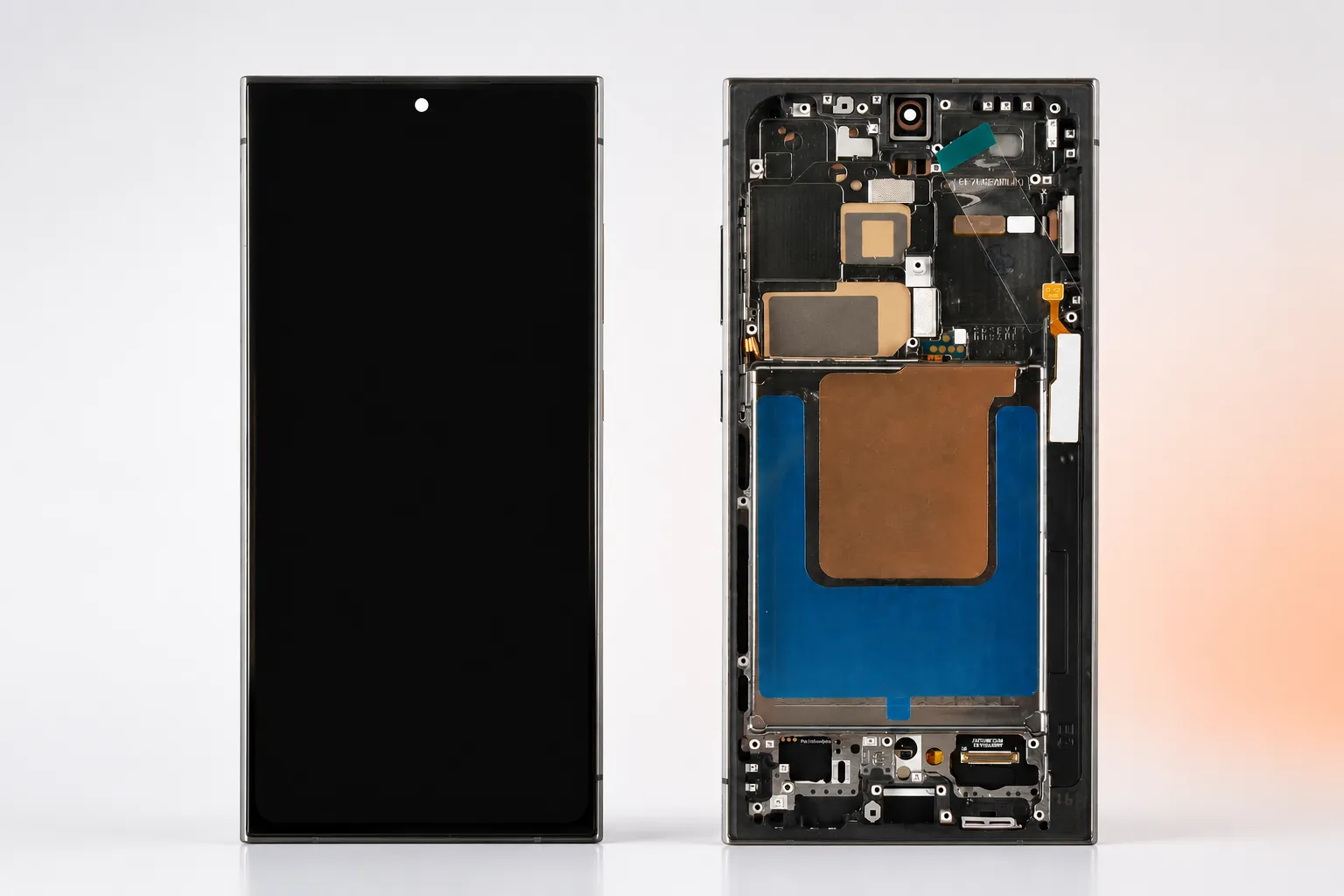 Samsung Galaxy screen replacement service at Phone Fix Pro Nairobi showing display assembly